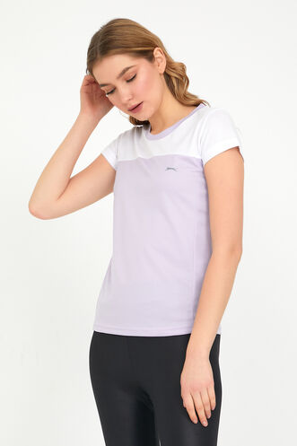 Slazenger RANDERS Women's Short Sleeve T-Shirt Purple - Thumbnail