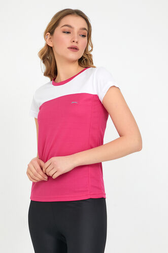 Slazenger RANDERS Women's Short Sleeve T-Shirt Pink - Thumbnail