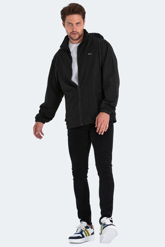 Slazenger RAREN Men's Raincoat Black - Thumbnail