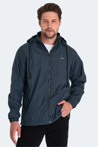 Slazenger RAREN Men's Raincoat Petrol - Thumbnail