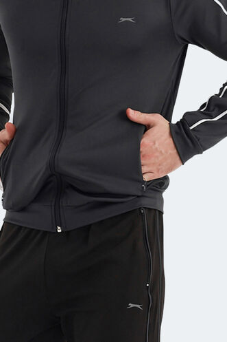 Slazenger RECIPE Men's Tracksuit Dark Gray - Thumbnail