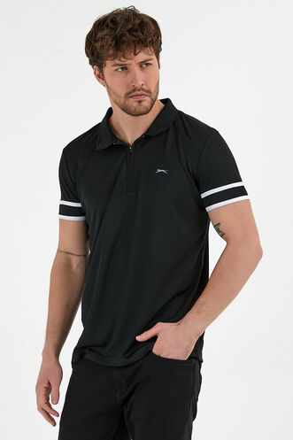 Slazenger REDMOND Men's Short Sleeve T-Shirt Black - Thumbnail