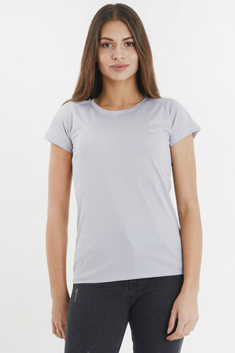 Slazenger - Slazenger RELAX Kadın Kısa Kollu T-Shirt Gri