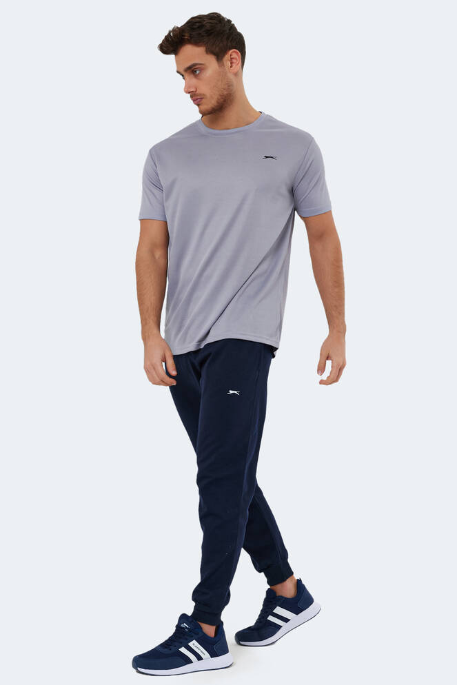 Slazenger REPUBLIC Erkek Kısa Kollu T-Shirt Açık Gri