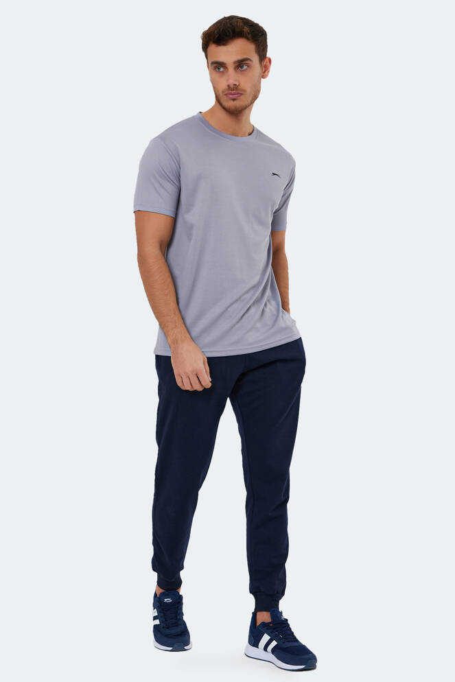 Slazenger REPUBLIC Erkek Kısa Kollu T-Shirt Açık Gri