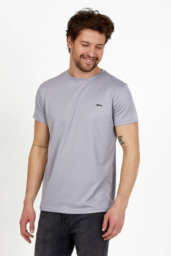 Slazenger REPUBLIC Erkek Kısa Kollu T-Shirt Gri