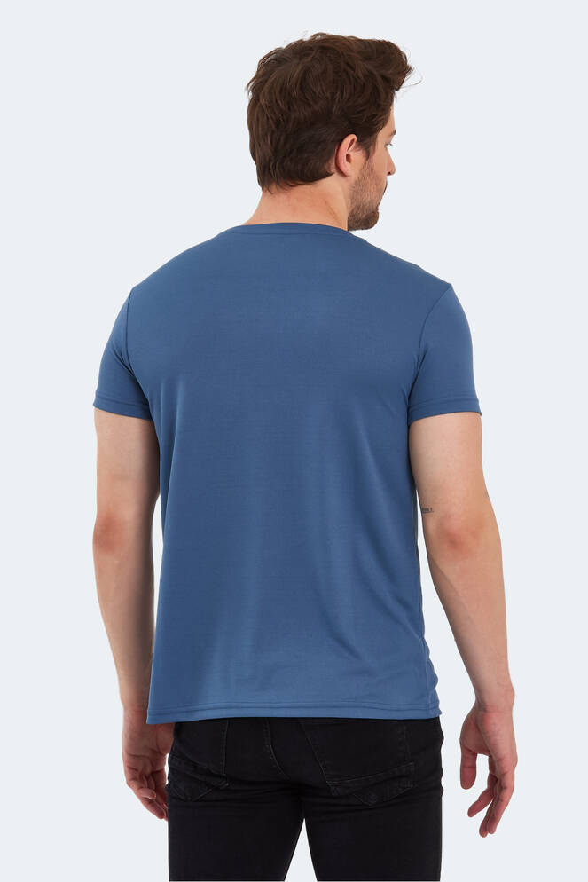 Slazenger REPUBLIC Erkek Kısa Kollu T-Shirt Indigo