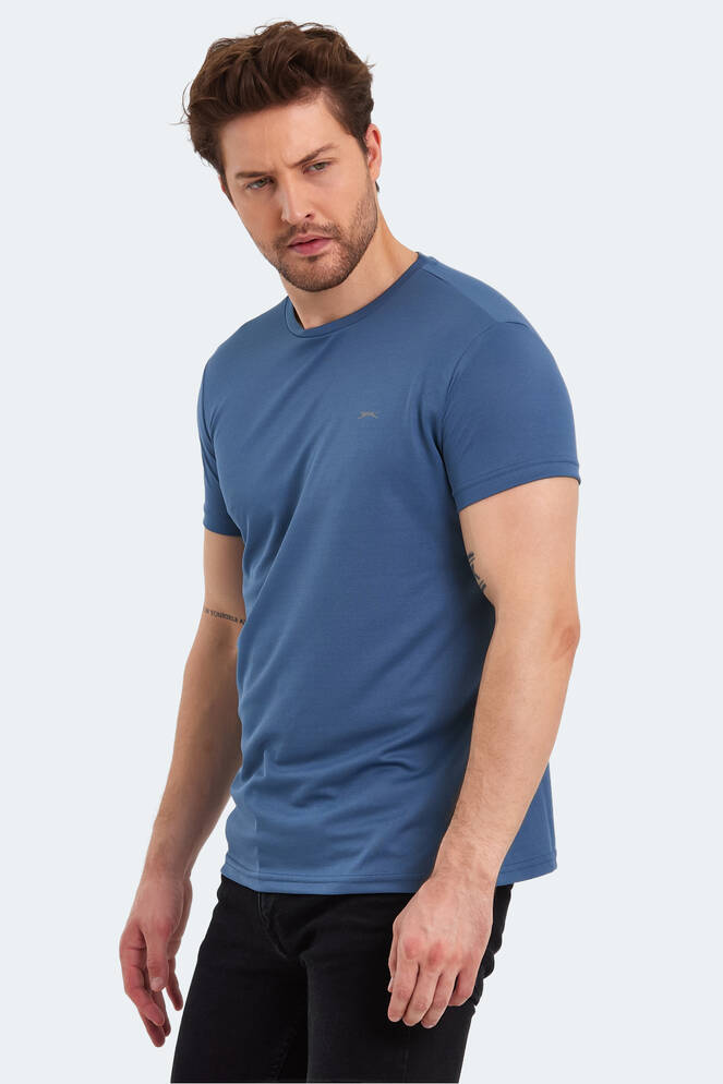 Slazenger REPUBLIC Erkek Kısa Kollu T-Shirt Indigo