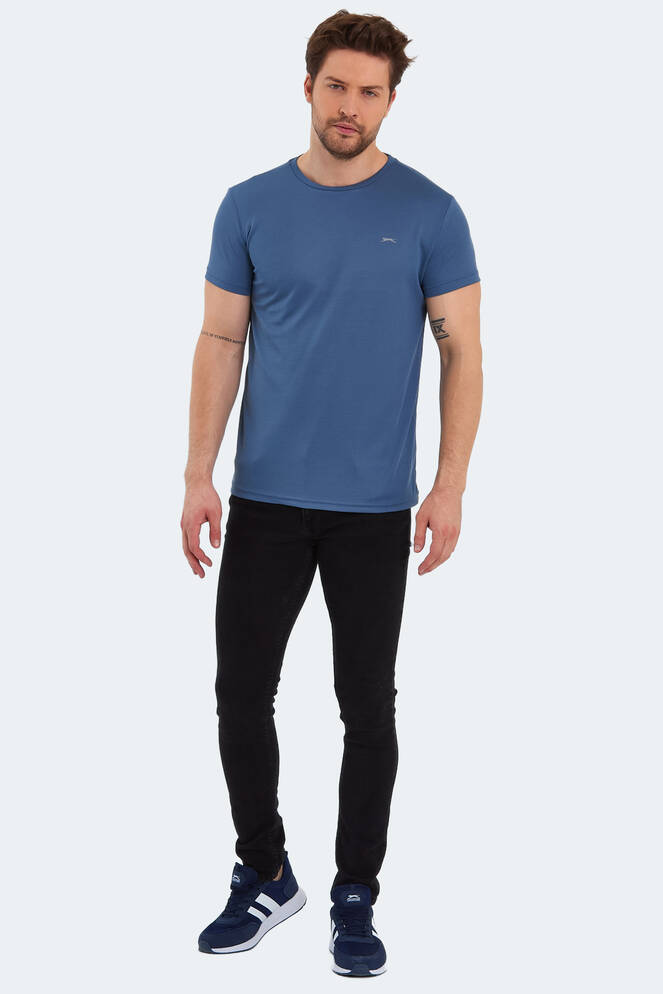 Slazenger REPUBLIC Erkek Kısa Kollu T-Shirt Indigo