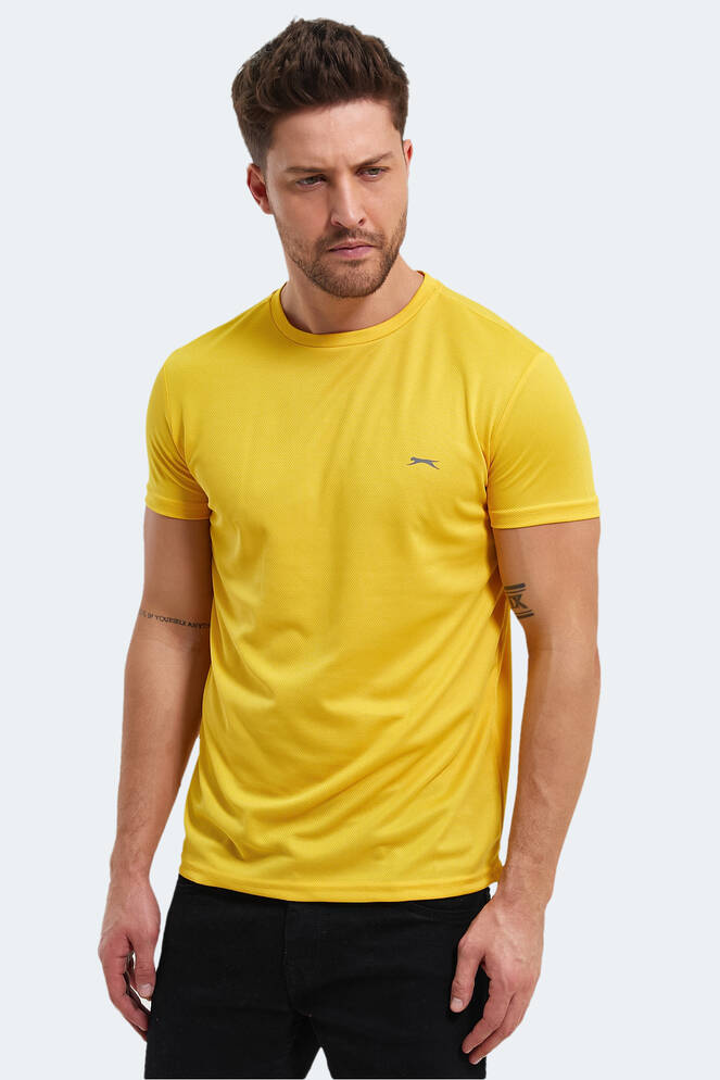 Slazenger REPUBLIC Erkek Kısa Kollu T-Shirt Sarı