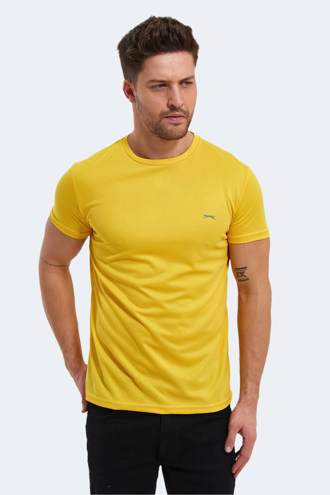 Slazenger REPUBLIC Erkek Kısa Kollu T-Shirt Sarı