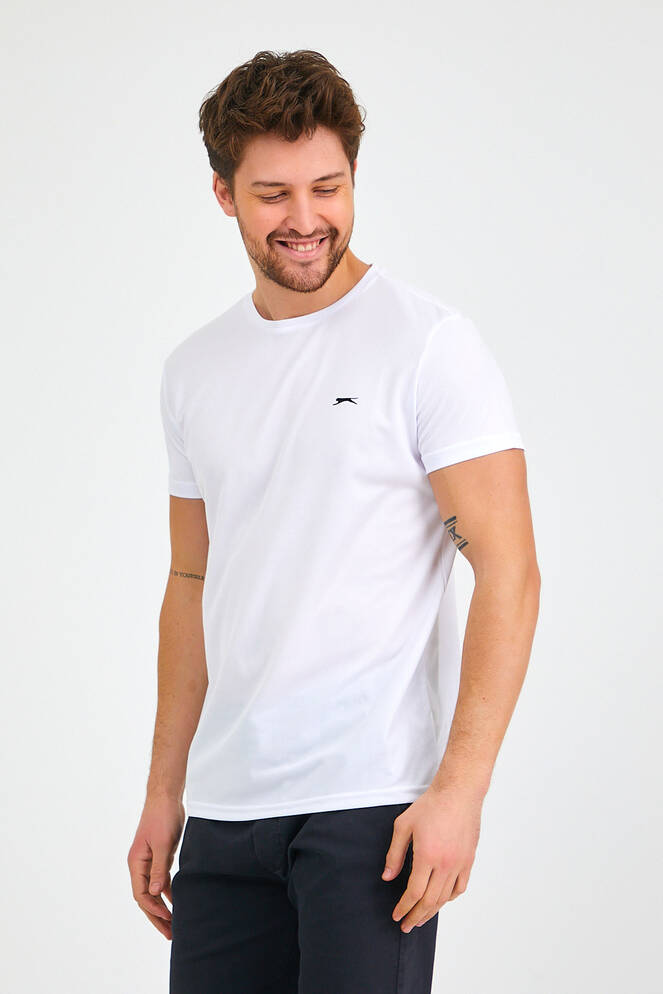 Slazenger REPUBLIC Erkek Kısa Kollu T-Shirt Beyaz