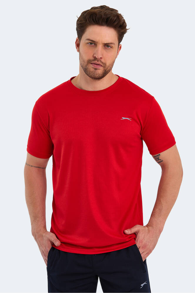 Slazenger REPUBLIC Erkek Kısa Kollu T-Shirt Kırmızı