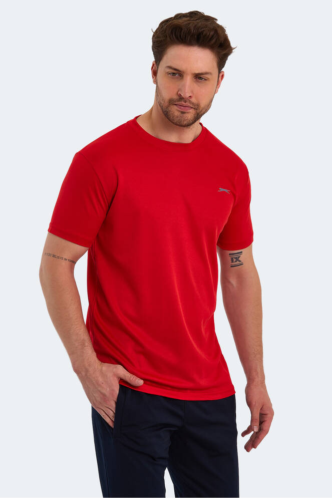 Slazenger REPUBLIC Erkek Kısa Kollu T-Shirt Kırmızı