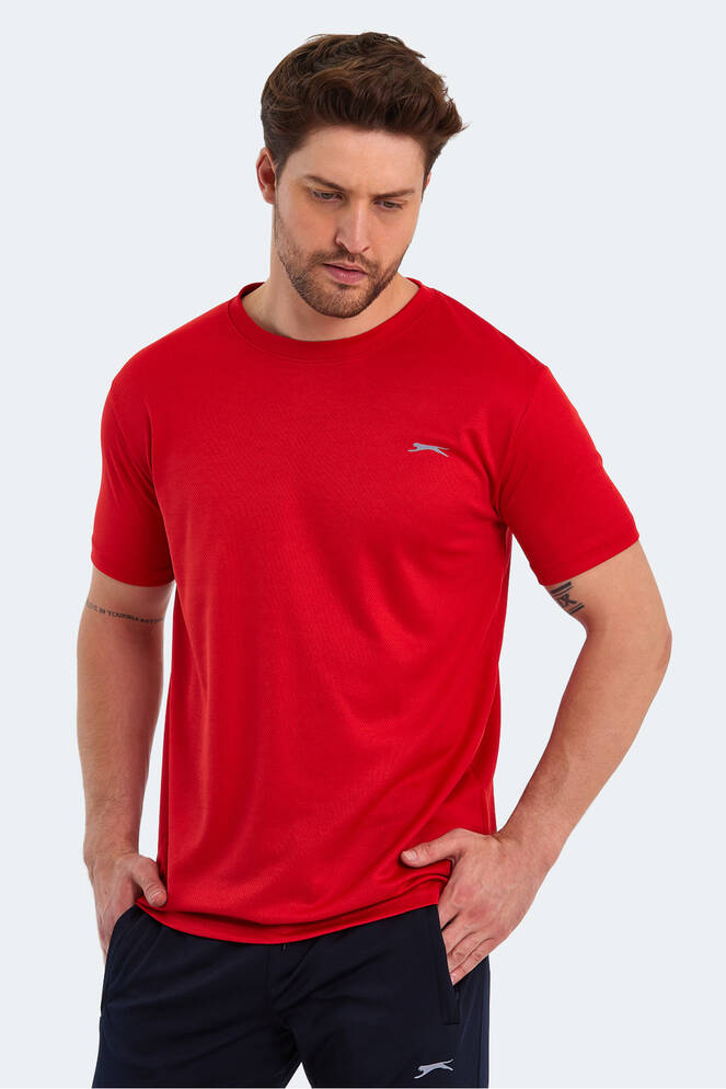 Slazenger REPUBLIC Erkek Kısa Kollu T-Shirt Kırmızı