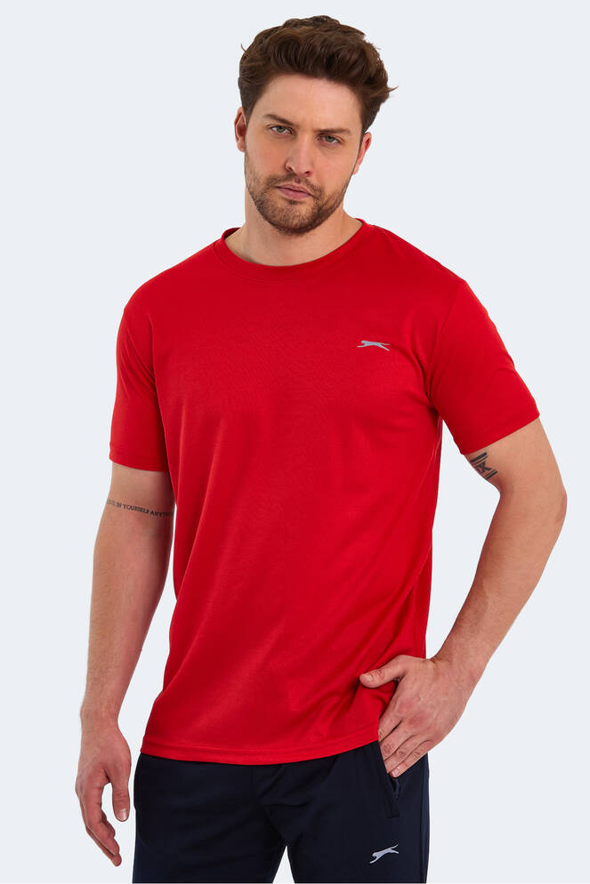 Slazenger REPUBLIC Erkek Kısa Kollu T-Shirt Kırmızı