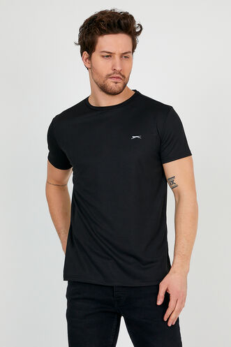 Slazenger REPUBLIC Men's Short Sleeve T-Shirt Black - Thumbnail