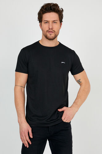 Slazenger REPUBLIC Men's Short Sleeve T-Shirt Black - Thumbnail