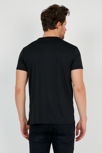 Slazenger REPUBLIC Men's Short Sleeve T-Shirt Black - Thumbnail