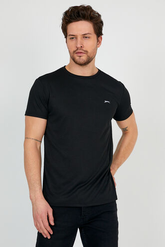 Slazenger REPUBLIC Men's Short Sleeve T-Shirt Black - Thumbnail