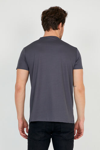 Slazenger REPUBLIC Men's Short Sleeve T-Shirt Dark Grey - Thumbnail