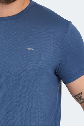 Slazenger REPUBLIC Men's Short Sleeve T-Shirt Indigo - Thumbnail