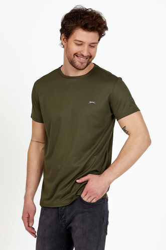 Slazenger REPUBLIC Men's Short Sleeve T-Shirt Khaki - Thumbnail