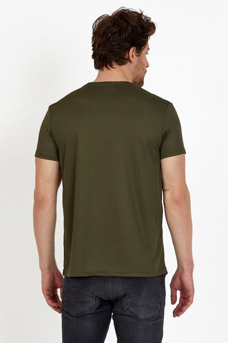 Slazenger REPUBLIC Men's Short Sleeve T-Shirt Khaki - Thumbnail