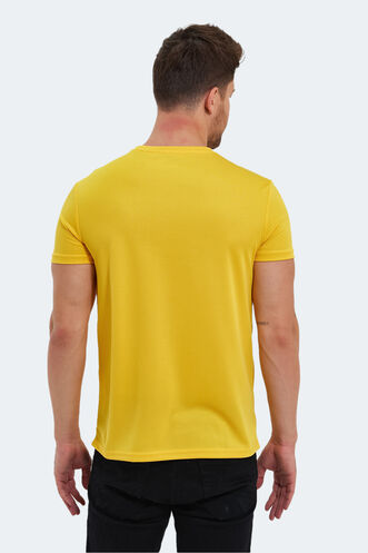 Slazenger REPUBLIC Men's Short Sleeve T-Shirt Yellow - Thumbnail