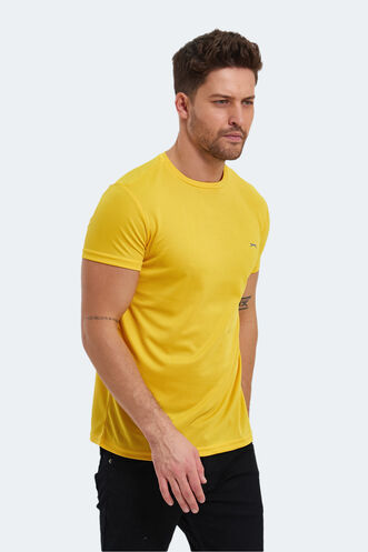 Slazenger REPUBLIC Men's Short Sleeve T-Shirt Yellow - Thumbnail