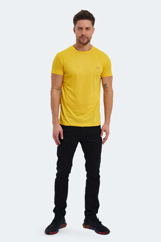 Slazenger REPUBLIC Men's Short Sleeve T-Shirt Yellow - Thumbnail