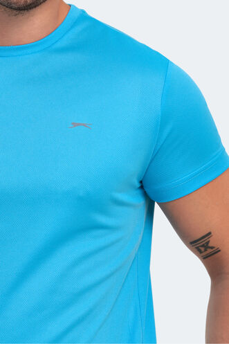 Slazenger REPUBLIC Men's Short Sleeve T-Shirt Sax Blue - Thumbnail