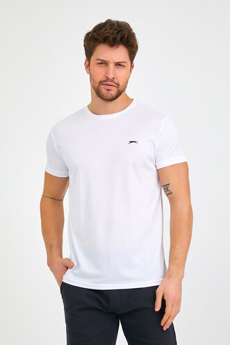 Slazenger REPUBLIC Men's Short Sleeve T-Shirt White - Thumbnail