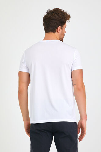 Slazenger REPUBLIC Men's Short Sleeve T-Shirt White - Thumbnail