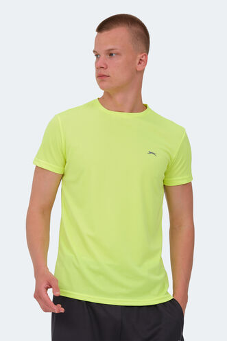 Slazenger REPUBLIC MTR Erkek Tişört Neon Sarı - Thumbnail