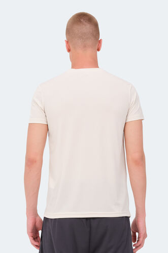 Slazenger REPUBLIC MTR Men's T-Shirt Beige - Thumbnail