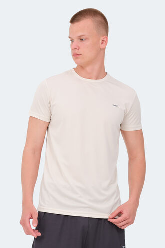 Slazenger REPUBLIC MTR Men's T-Shirt Beige - Thumbnail