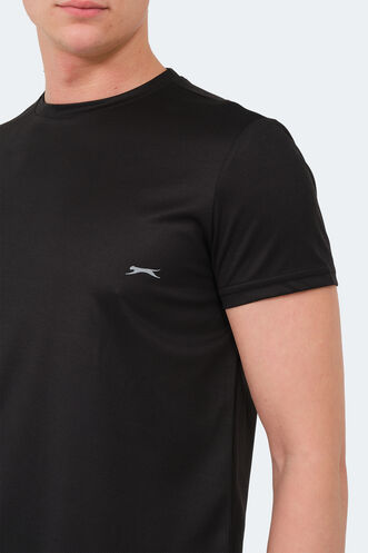 Slazenger REPUBLIC MTR Men's T-Shirt Black - Thumbnail