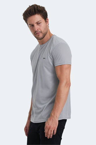 Slazenger REPUBLIC MTR Men's T-Shirt Light Gray - Thumbnail