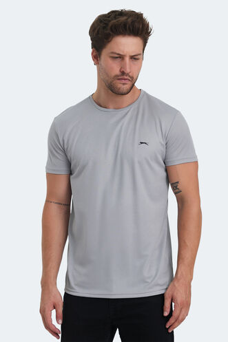 Slazenger REPUBLIC MTR Men's T-Shirt Light Gray - Thumbnail