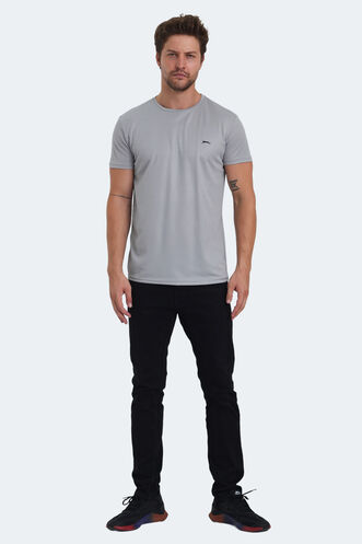 Slazenger REPUBLIC MTR Men's T-Shirt Light Gray - Thumbnail