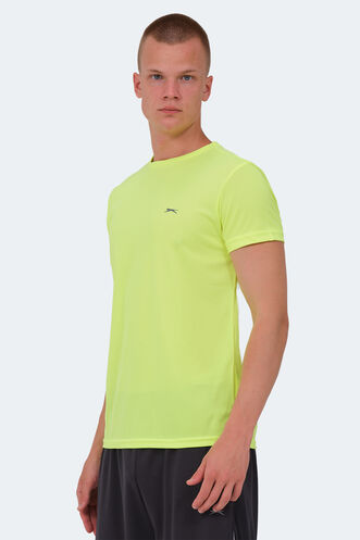 Slazenger REPUBLIC MTR Men's T-Shirt Neon Yellow - Thumbnail