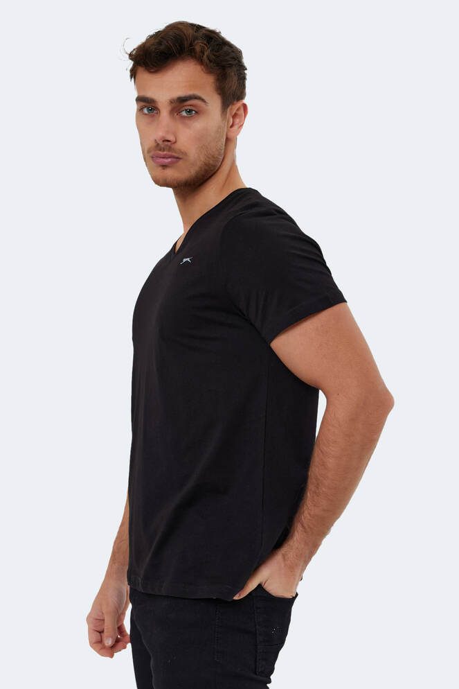 Slazenger RIVALDO Erkek Kısa Kollu T-Shirt Siyah