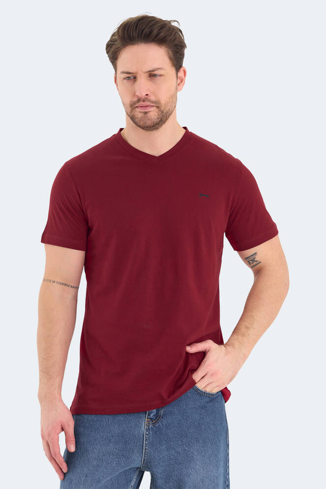 Slazenger RIVALDO Erkek Tişört Bordo