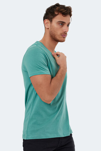 Slazenger RIVALDO Men's Short Sleeve T-Shirt Green - Thumbnail