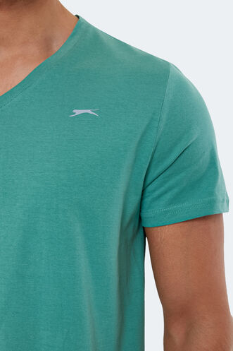 Slazenger RIVALDO Men's Short Sleeve T-Shirt Green - Thumbnail