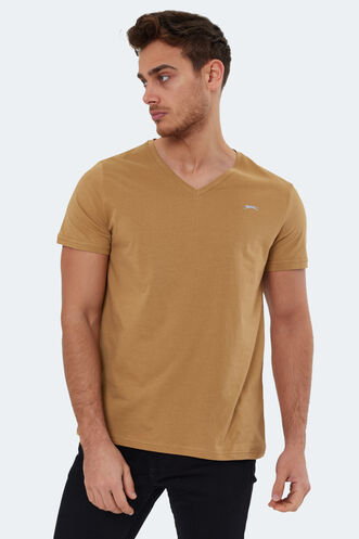 Slazenger RIVALDO Men's Short Sleeve T-Shirt Earth - Thumbnail