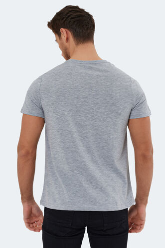 Slazenger RIVALDO Men's Short Sleeve T-Shirt Gray - Thumbnail