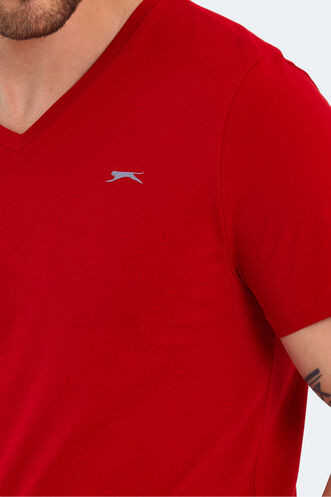 Slazenger RIVALDO Men's Short Sleeve T-Shirt Red - Thumbnail