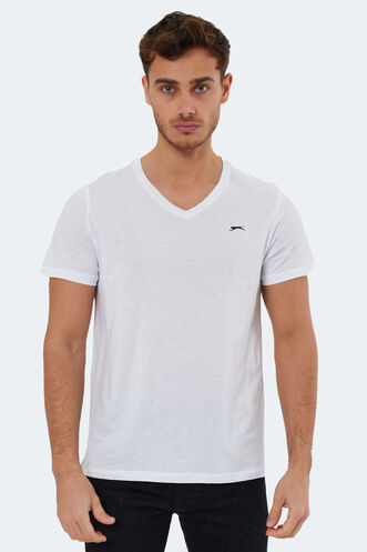 Slazenger RIVALDO Men's Short Sleeve T-Shirt White - Thumbnail